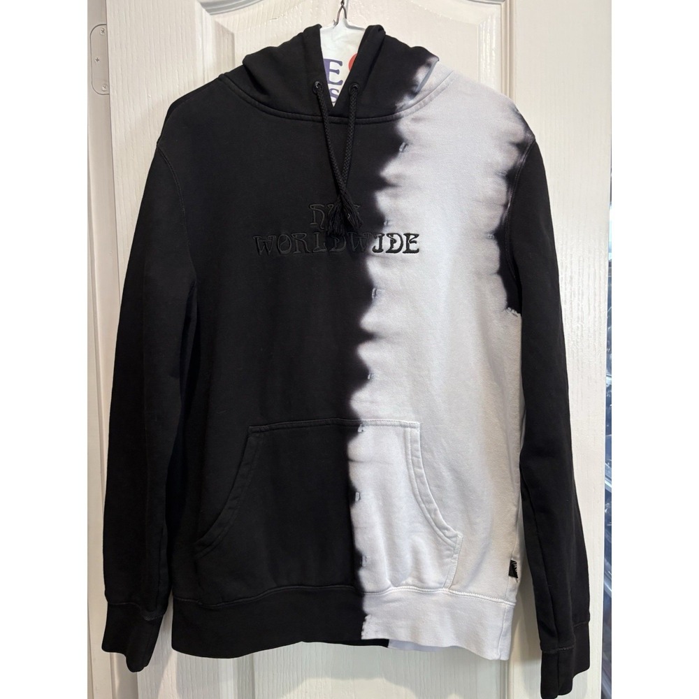 HUF Tie-Dyed Hoodie Men's Size S‎ With Embroidery On Front Hard To Find 3204